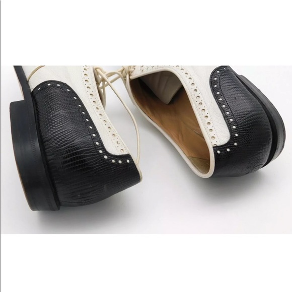 VTG Lario 1898 Leather Two Tone Oxfords - Picture 4 of 10